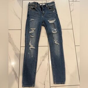 Hidden Distressed Skinny Jeans for Women